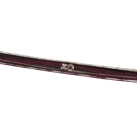 Silver Tone Hinged Bangle Bracelet with Marcasite Accents - Picture 4 of 5